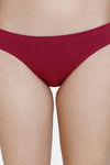 Zivame Low Rise Cotton Cheeky Panty - Beet Red — thumbnail 4